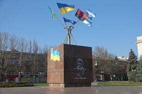 Flags of Ukraine in Kherson