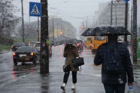 Cнег в Киеве