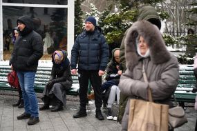 Believers of the UOC MP on the territory of the Kyiv-Pechersk Lavra