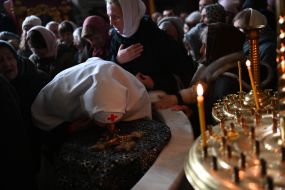 The last service of the UOC MP in the Kyiv-Pechersk Lavra