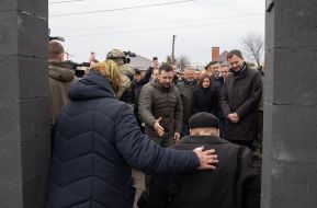 The President of Ukraine and foreign guests visited Vokzalna Street in Buch