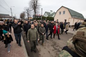 The President of Ukraine and foreign guests visited Vokzalna Street in Buch