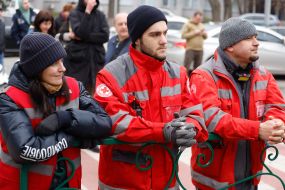 Believers of the UOC MP on the territory of the Kyiv-Pechersk Lavra