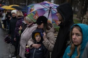 Residents of Buchа honored the memory of those killed and tortured during the Russian occupation