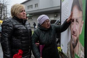 Residents of Buchа honored the memory of those killed and tortured during the Russian occupation