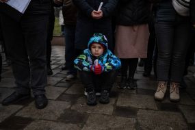 Residents of Buchа honored the memory of those killed and tortured during the Russian occupation