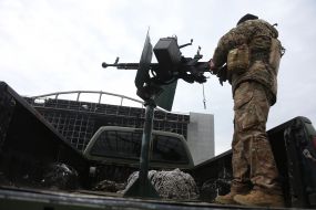 Military training of mobile air defense fire groups