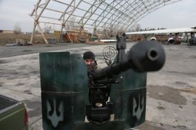 Military training of mobile air defense fire groups