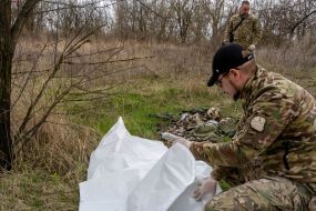 The corpse of a Russian soldier