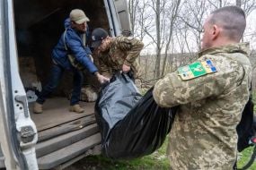 The corpse of a Russian soldier