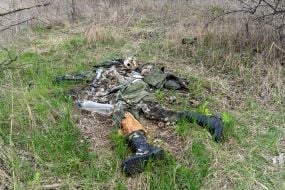 The corpse of a Russian soldier