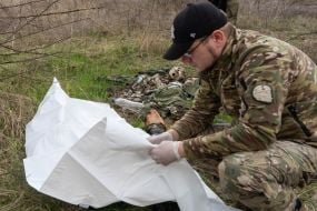 The corpse of a Russian soldier
