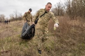 The corpse of a Russian soldier