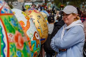 Easter exhibition of painted Easter eggs in Uzhhorod