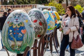 Easter exhibition of painted Easter eggs in Uzhhorod