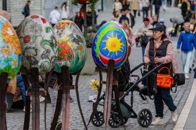 Easter exhibition of painted Easter eggs in Uzhhorod