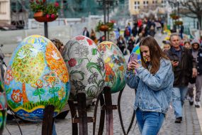 Easter exhibition of painted Easter eggs in Uzhhorod