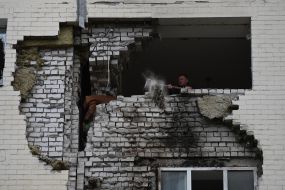 Consequences of rocket fire in the city of Ukrainka