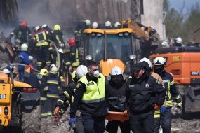 Consequences of rocket fire in Uman
