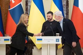 Zuzana Chaputova, Volodymyr Zelenskyi, Petr Pavel