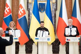 Zuzana Chaputova, Volodymyr Zelenskyi, Petr Pavel