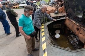 Exhibition of destroyed Russian military equipment