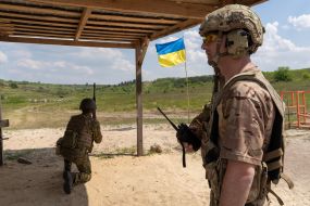 Тактические учения в Харьковской области