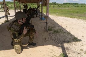 Тактические учения в Харьковской области