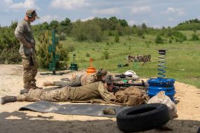 Тактические учения в Харьковской области