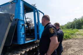 Tests of the demining system based on the T-150 tractor