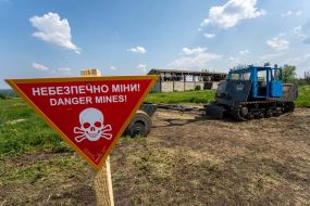 Tests of the demining system based on the T-150 tractor