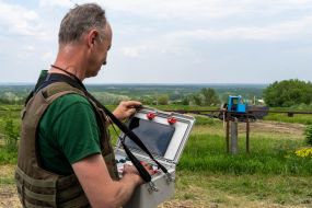 Tests of the demining system based on the T-150 tractor