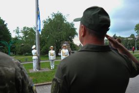 Ceremonial raising of the flag of the Naval Forces of the Armed Forces of Ukraine