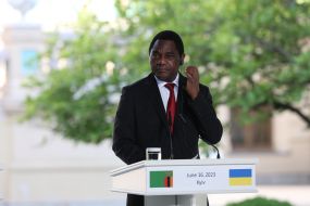 Briefing by Volodymyr Zelenskyi and leaders of African countries