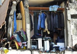 Consequences of an explosion in a 16-storey building in Kyiv