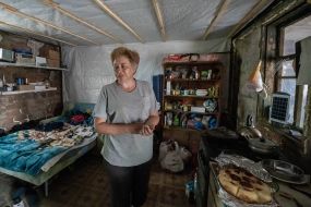 Мешканка селища Руські Тишки