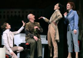 The premiere of the play "Ladies and Hussars"