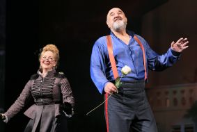 The premiere of the play "Ladies and Hussars"