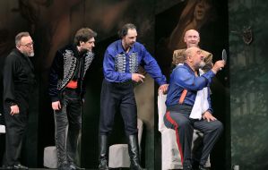 The premiere of the play "Ladies and Hussars"