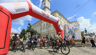 Cycle run "I pedal so they live" in Lviv