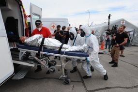 Emergency training at the ZNPP