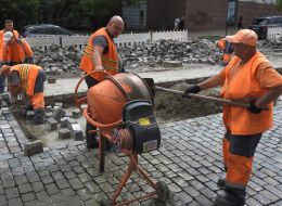 Repair of the road on Bohdan Khmelnytskyi Street in Kyiv