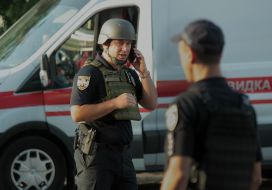The situation near the Shevchenko District Court of Kyiv