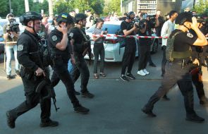 The situation near the Shevchenko District Court of Kyiv