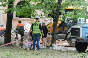 Ликвидация последствий ракетного обстрела Львова