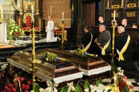 Farewell ceremony for those who died as a result of rocket fire