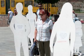 Art installation "Russia is killing" in Lviv