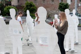 Art installation "Russia is killing" in Lviv