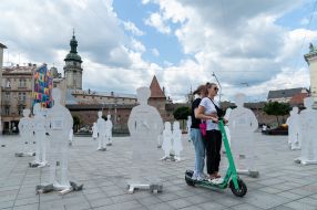 Art installation "Russia is killing" in Lviv