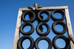 Testing samples of women's field uniforms